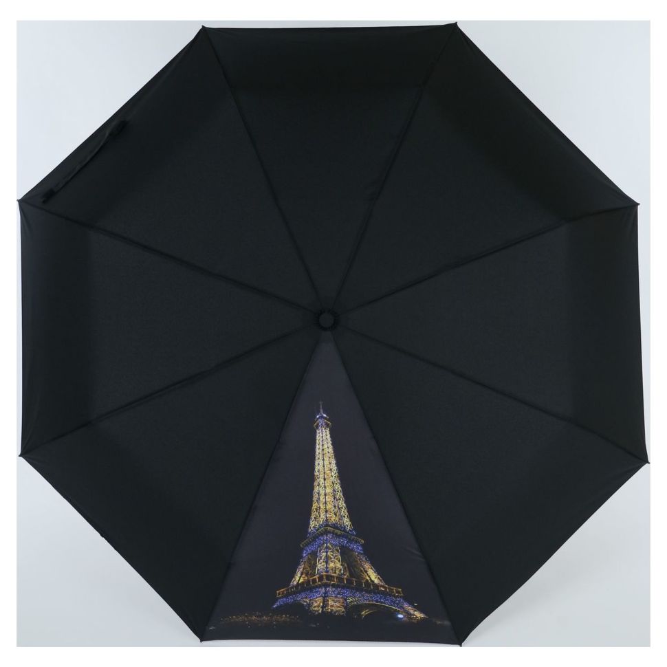 Зонт складной женский автоматический NEX N33941-04, черный