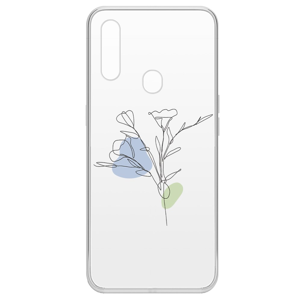 

Чехол-накладка Krutoff Clear Case Эустома для Oppo A31