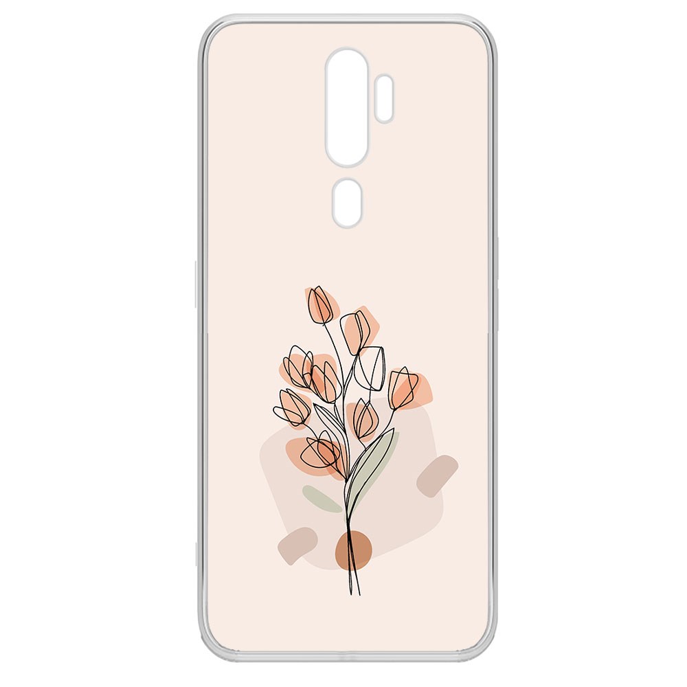 

Чехол-накладка Krutoff Clear Case Букет тюльпанов для Oppo A5 (2020), Прозрачный