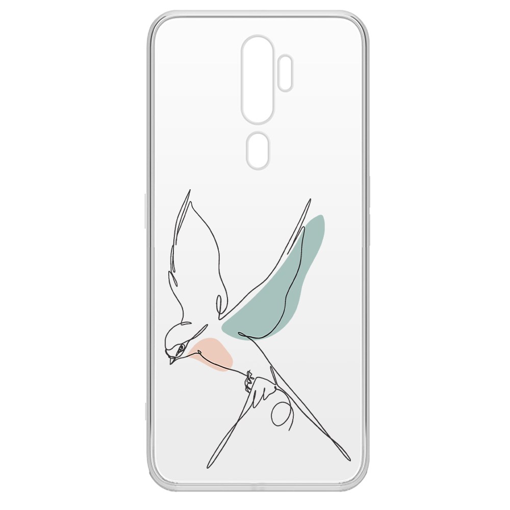 фото Чехол-накладка krutoff clear case полет для oppo a5 (2020)