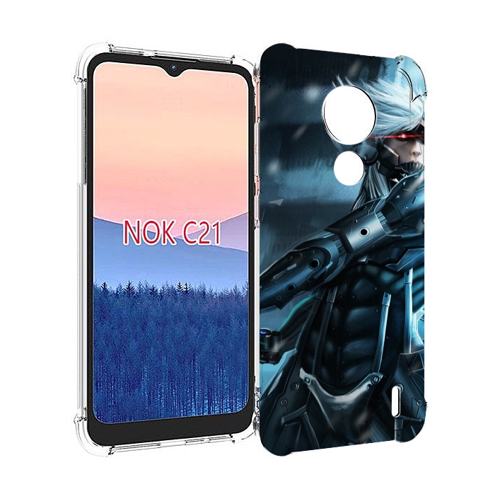 

Чехол MyPads Metal Gear Rising Revengeance для Nokia C21, Прозрачный, Tocco