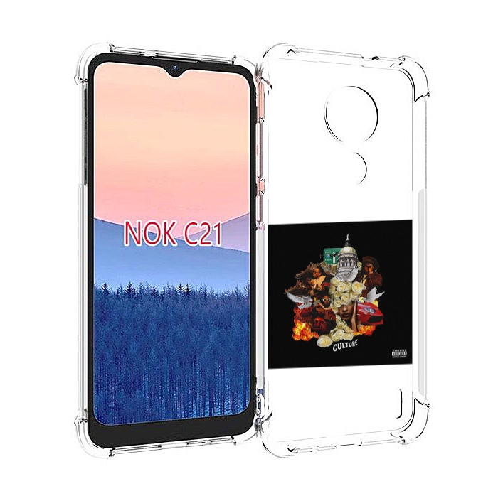 

Чехол MyPads Migos - Culture для Nokia C21, Прозрачный, Tocco