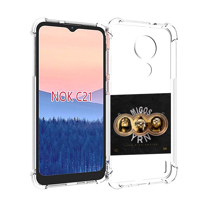 

Чехол MyPads Migos - Yung Rich Nation для Nokia C21, Прозрачный, Tocco