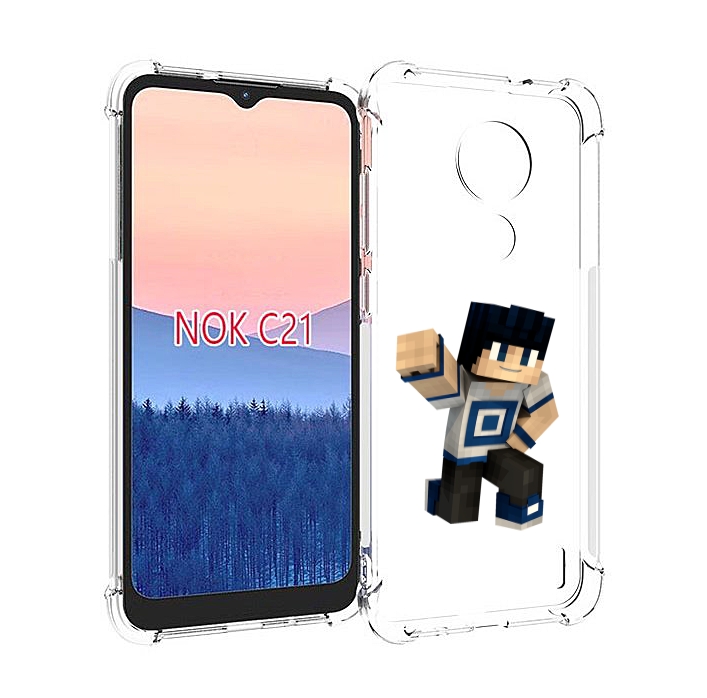 

Чехол MyPads Minecraft-1 для Nokia C21, Прозрачный, Tocco