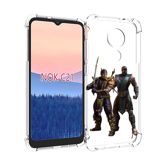 

Чехол MyPads Mortal-Kombat-1 для Nokia C21, Прозрачный, Tocco