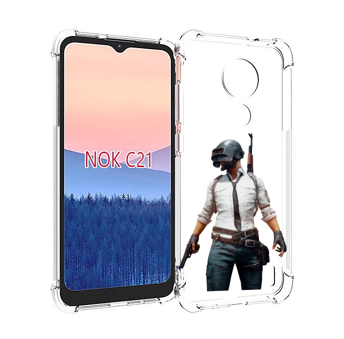 

Чехол MyPads PUBG-2 для Nokia C21, Прозрачный, Tocco