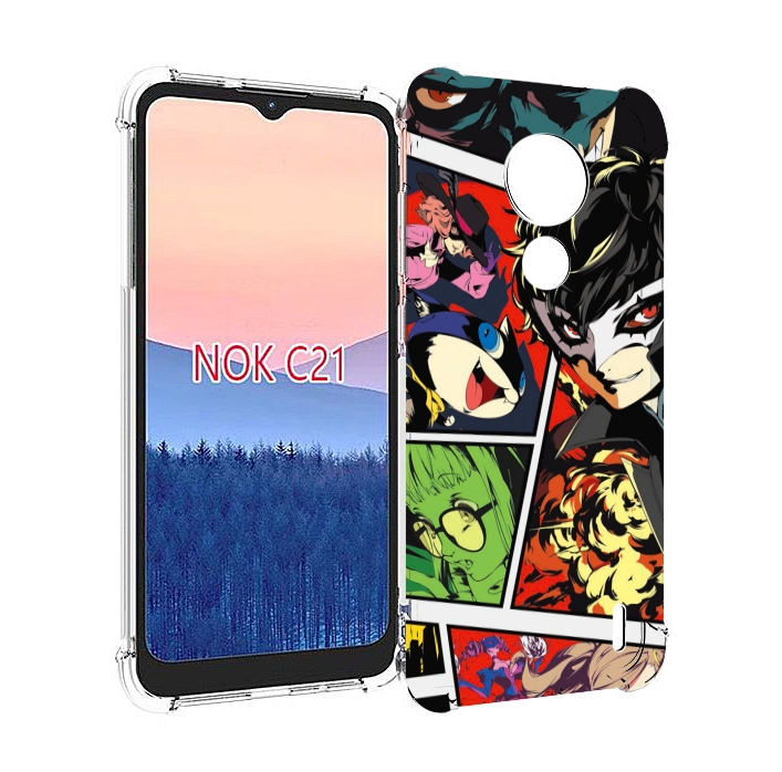

Чехол MyPads Persona 5 art для Nokia C21, Прозрачный, Tocco