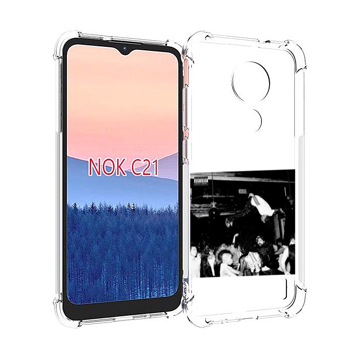 

Чехол MyPads Playboi Carti - Die Lit для Nokia C21, Прозрачный, Tocco