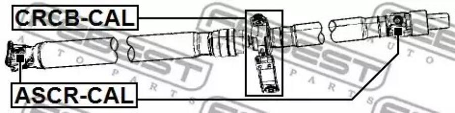 

FEBECT ASCRCAL Крестовина карданного вала 22X56
