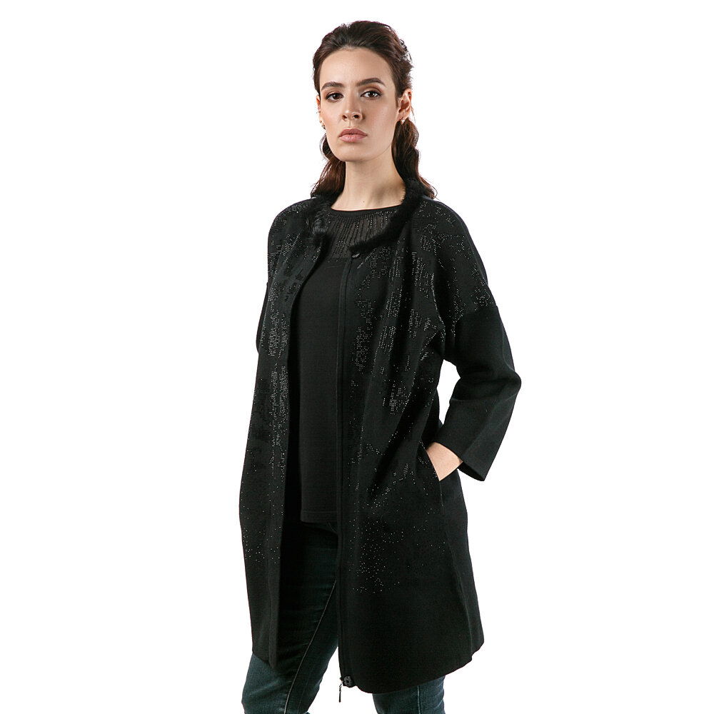 

Кардиган женский Westfalika CC-19W-6070-1 черный 50 RU, CC-19W-6070-1