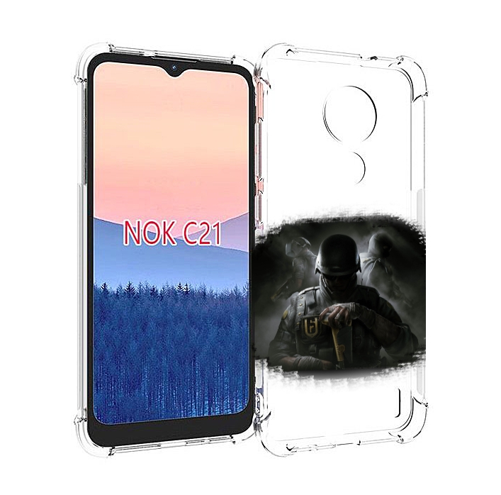 

Чехол MyPads Rainbow Six Siege для Nokia C21, Прозрачный, Tocco