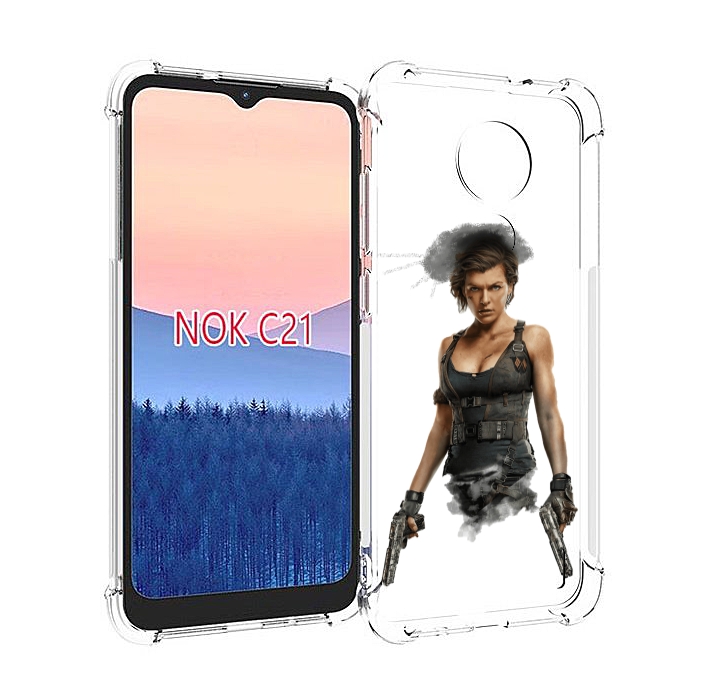 

Чехол MyPads Resident-Evil для Nokia C21, Прозрачный, Tocco