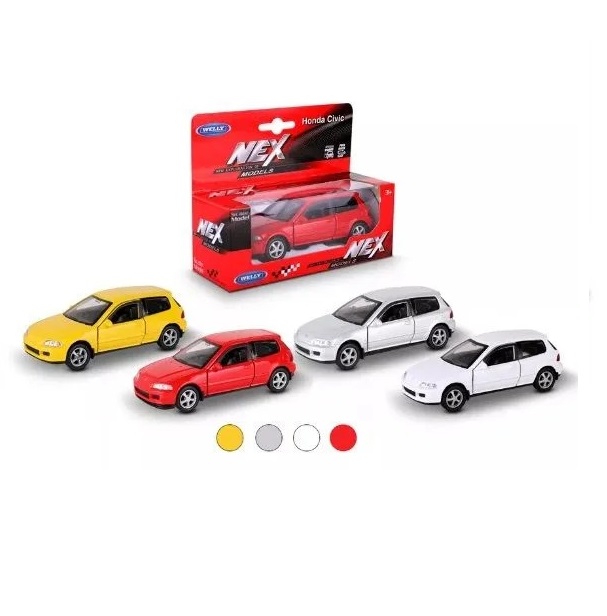 

Машинка Welly 1:38 Honda Civic EG6, пруж мех, цвет в ассортименте, 43813W