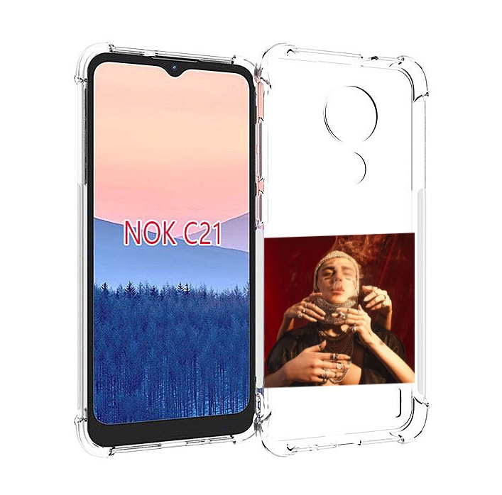

Чехол MyPads Slime face для Nokia C21, Прозрачный, Tocco
