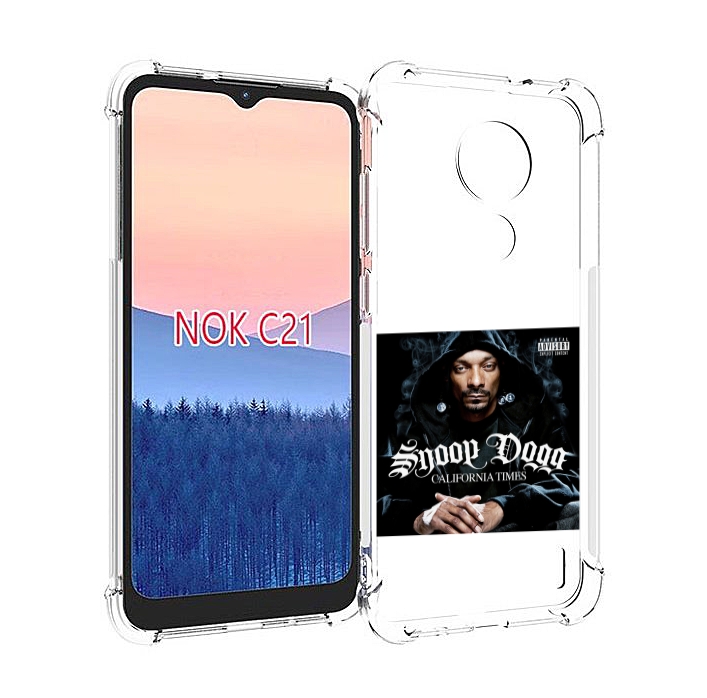 

Чехол MyPads Snoop Dogg CALIFORNIA TIMES для Nokia C21, Прозрачный, Tocco