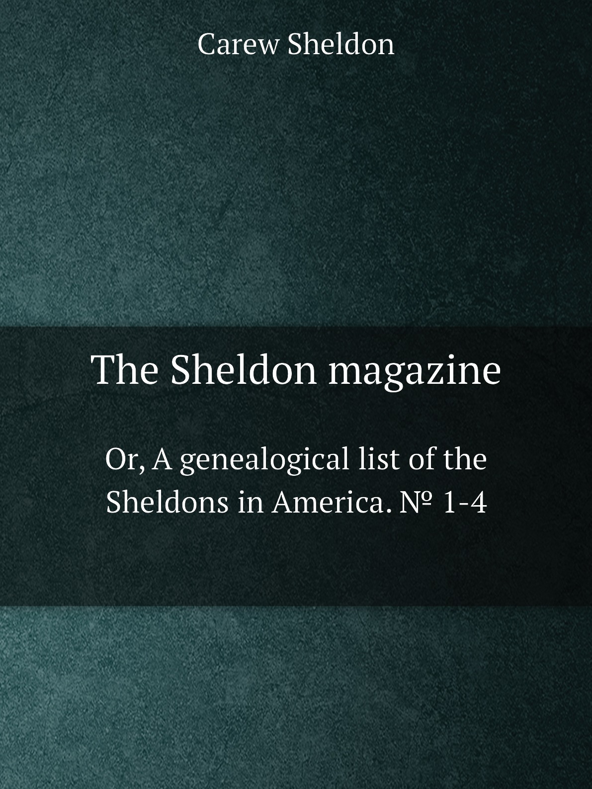 

The Sheldon magazine