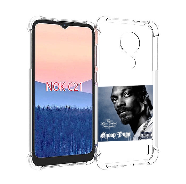 

Чехол MyPads Snoop Dogg THA BLUE CARPET TREATMENT для Nokia C21, Прозрачный, Tocco