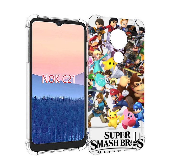 

Чехол MyPads Super Smash Bros для Nokia C21, Прозрачный, Tocco