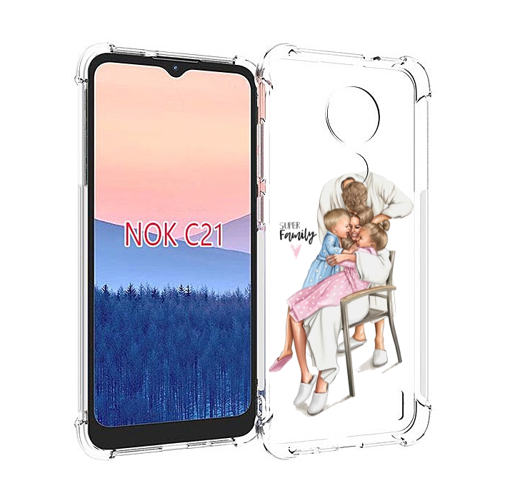

Чехол MyPads Super-family для Nokia C21, Прозрачный, Tocco