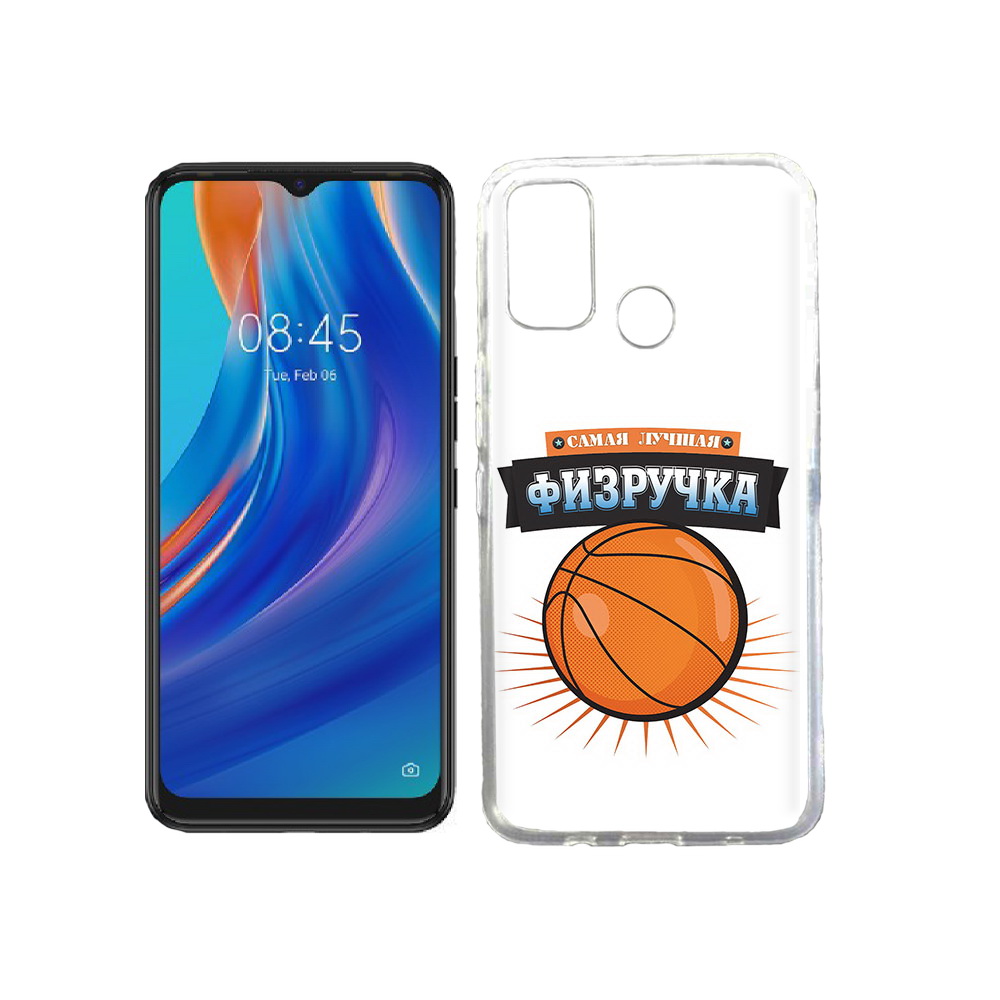 

Чехол MyPads Tocco для Tecno Spark 7T Самая лучшая физручка, Прозрачный, Tocco