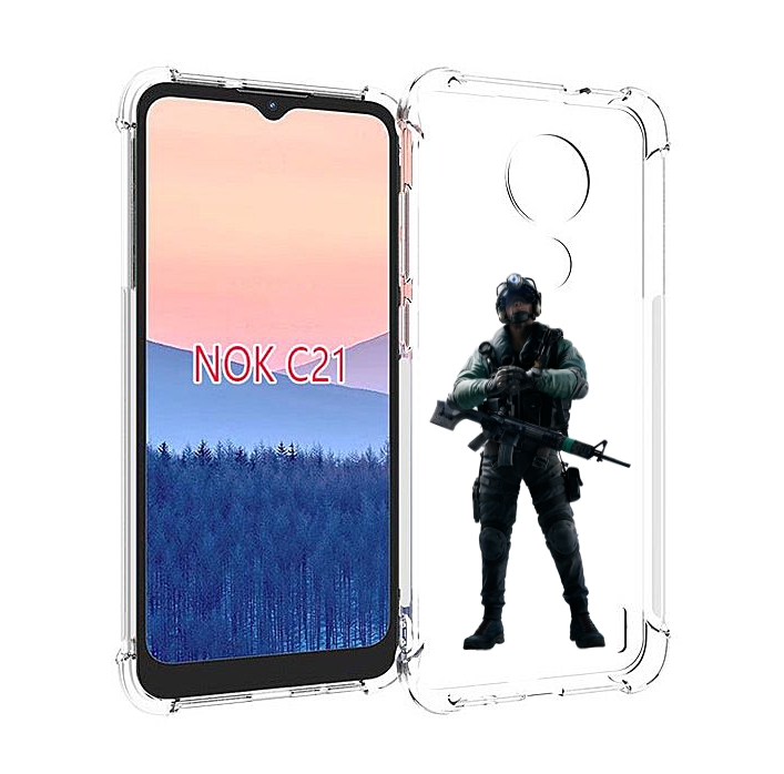 

Чехол MyPads Tom-Clancy's-Rainbow-Six-2 для Nokia C21, Прозрачный, Tocco