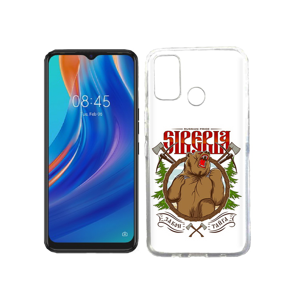 

Чехол MyPads Tocco для Tecno Spark 7T Тайга, Прозрачный, Tocco