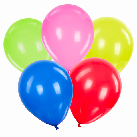 

Шары воздушные ЗОЛОТАЯ СКАЗКА, 10" (25 см), КОМПЛЕКТ 10 штук, ассорти 5 цветов, пакет,, Разноцветный