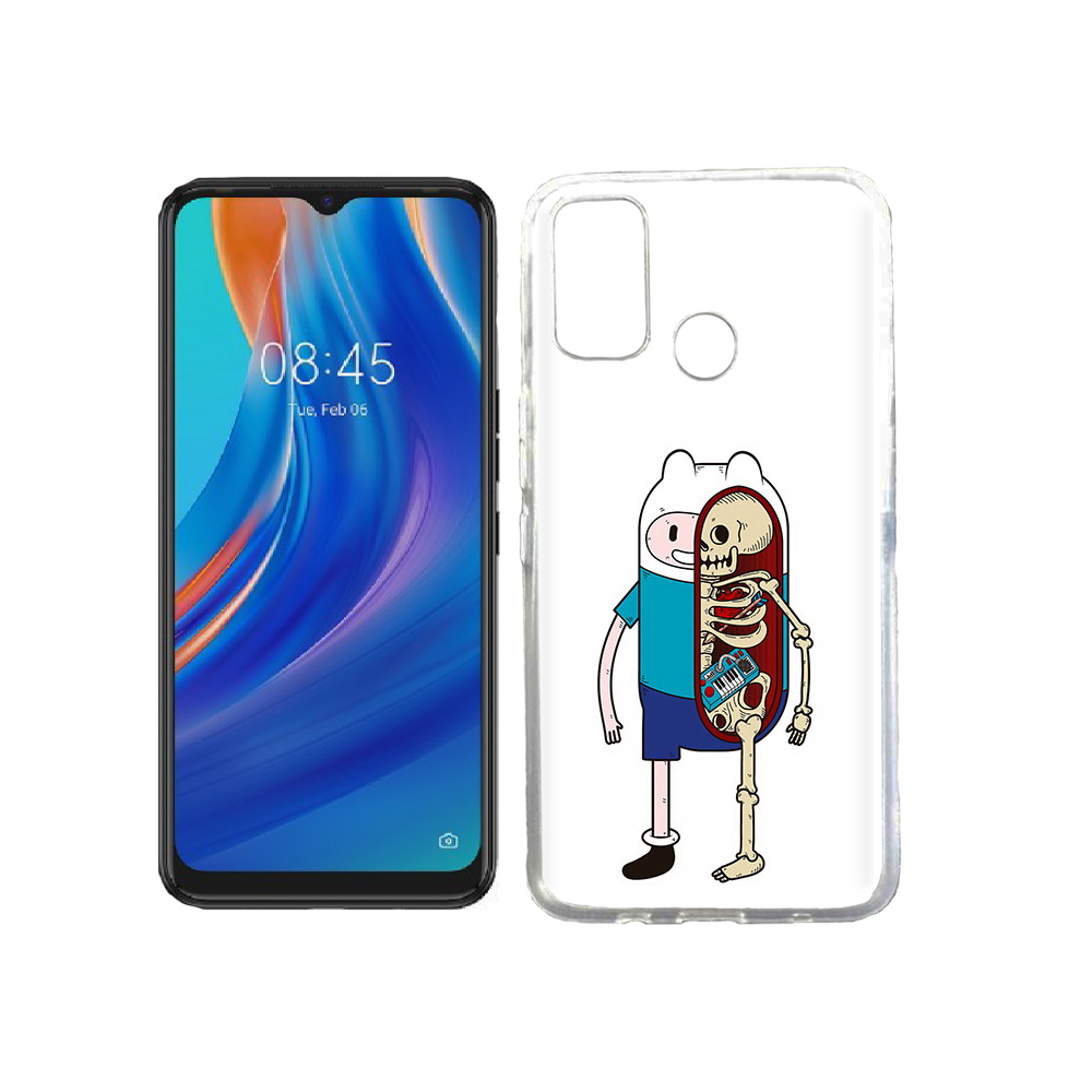 

Чехол MyPads Tocco для Tecno Spark 7T Финн скелет, Прозрачный, Tocco