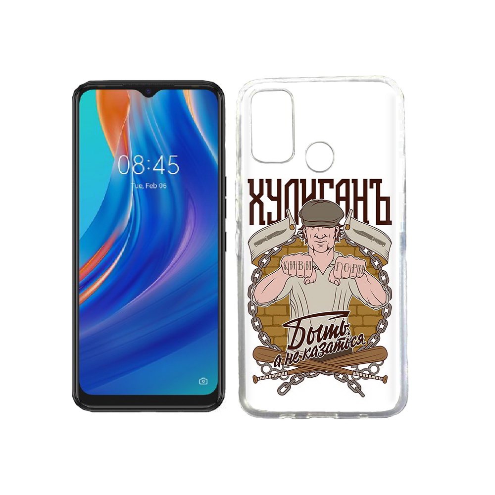 

Чехол MyPads Tocco для Tecno Spark 7T Хулиган, Прозрачный, Tocco