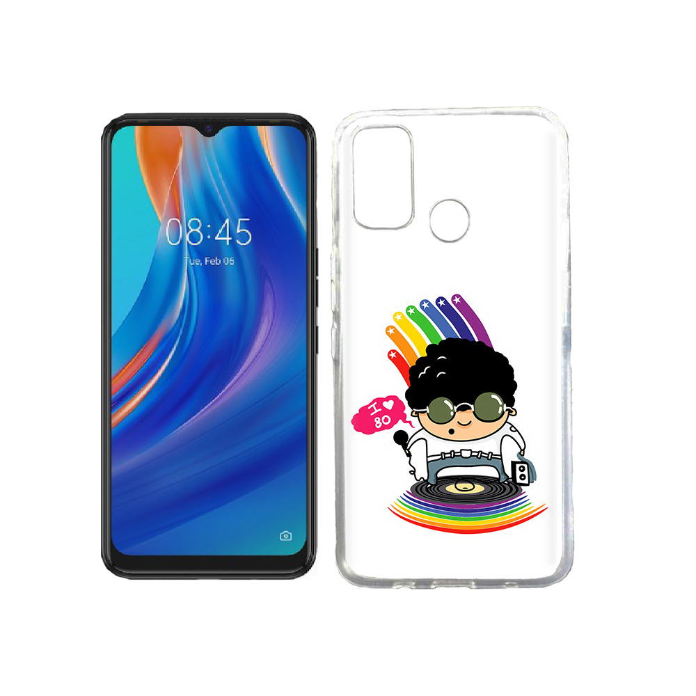 

Чехол MyPads Tocco для Tecno Spark 7T Я люблю 80-е, Прозрачный, Tocco