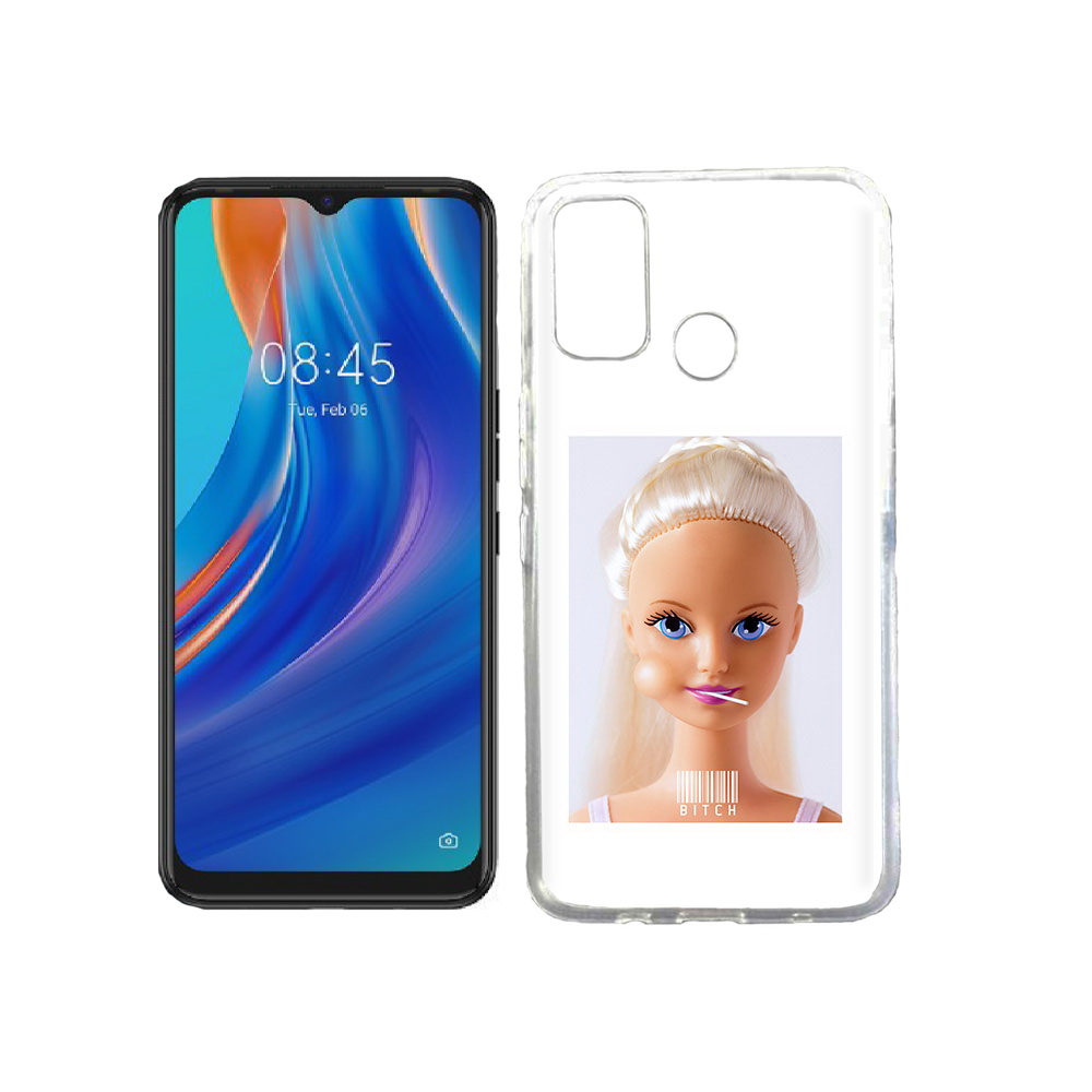 

Чехол MyPads Tocco для Tecno Spark 7T барби, Прозрачный, Tocco