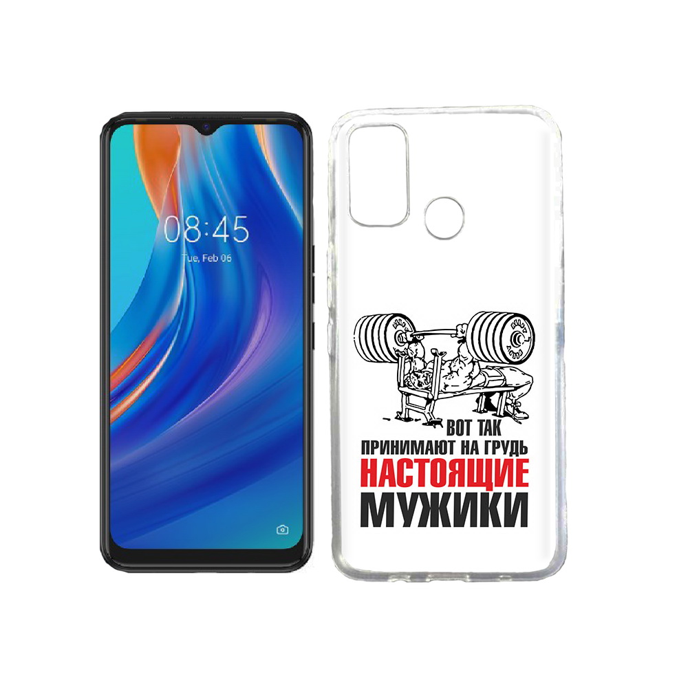 

Чехол MyPads Tocco для Tecno Spark 7T бодибилдинг для мужиков, Прозрачный, Tocco