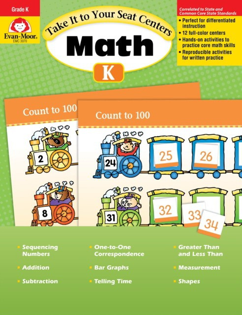 

Take It to Your Seat Math Centers Grade K Teacher Resource