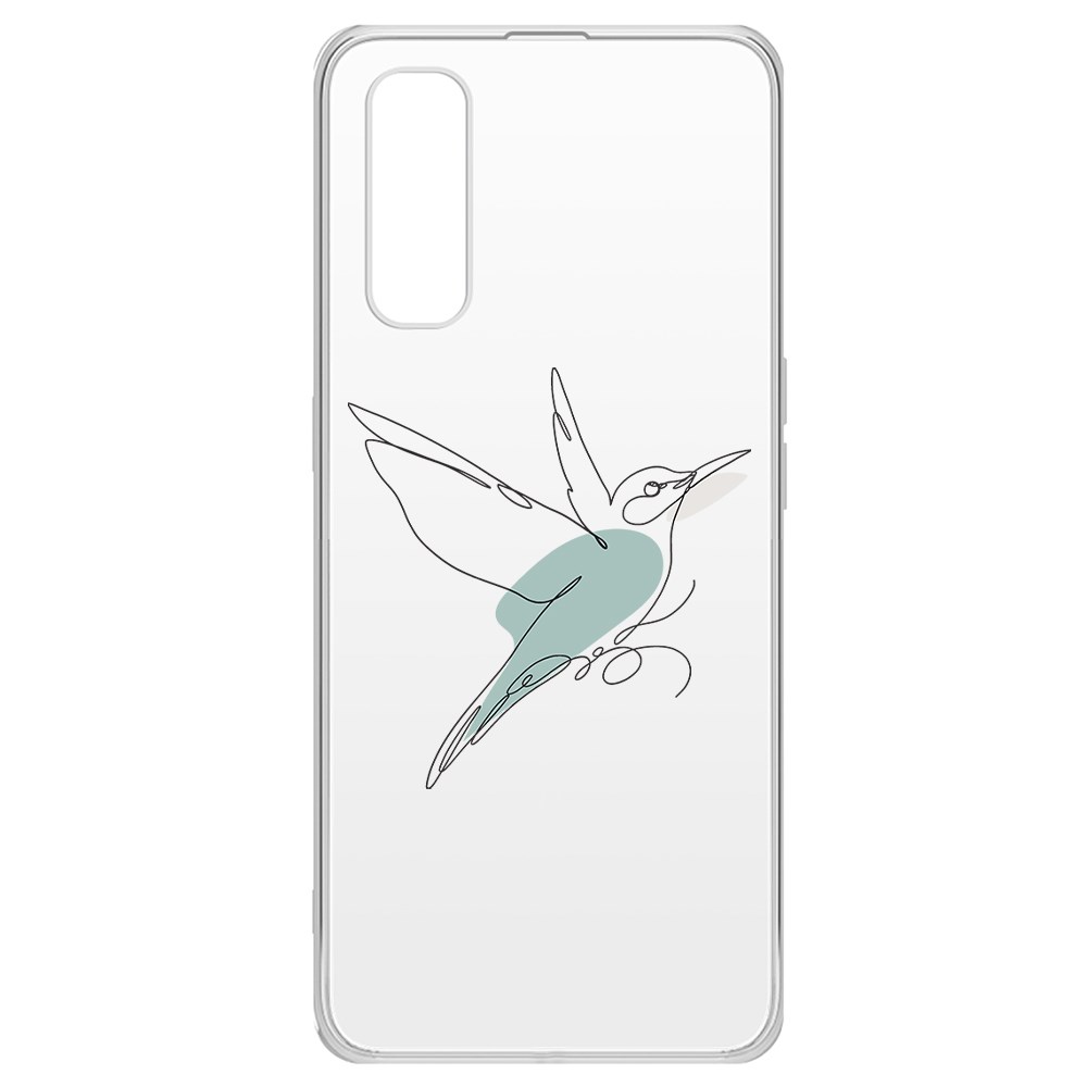 

Чехол-накладка Krutoff Clear Case Легкость для Oppo Find X2, Прозрачный