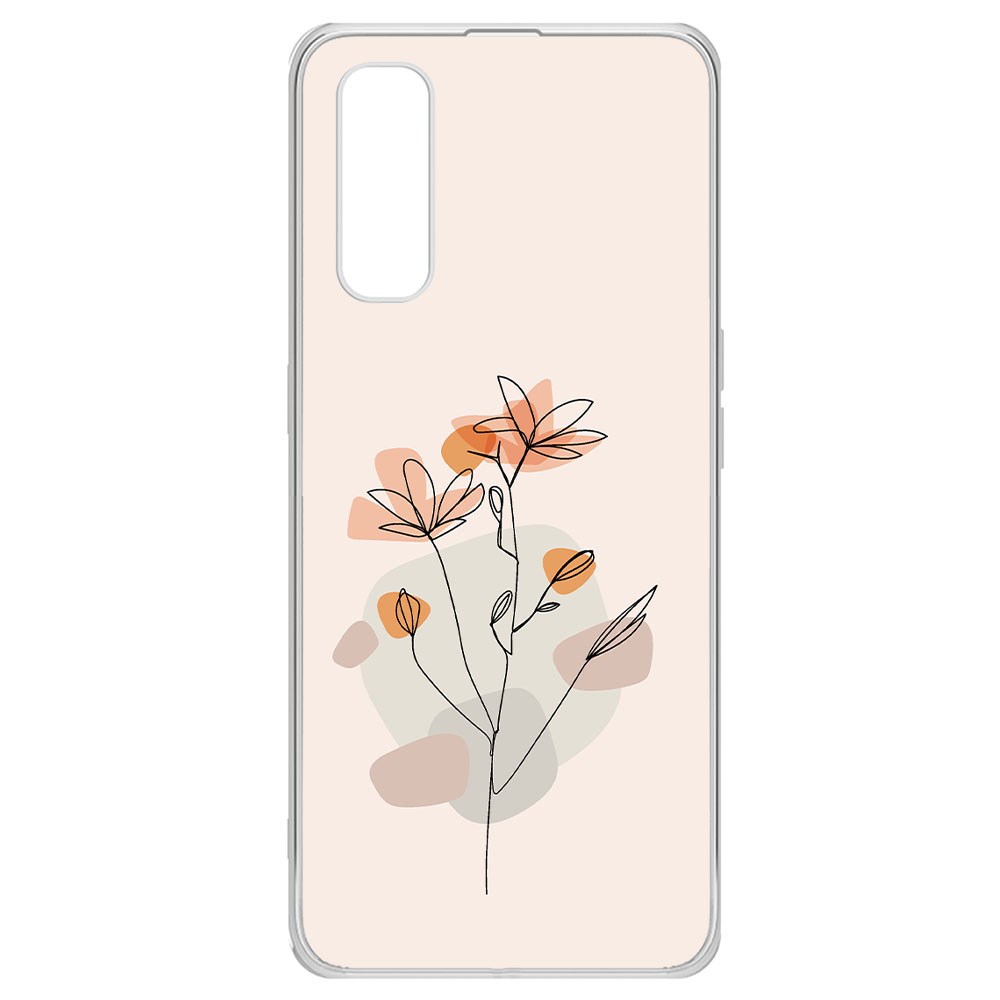 

Чехол-накладка Krutoff Clear Case Ромашки для Oppo Find X2, Прозрачный