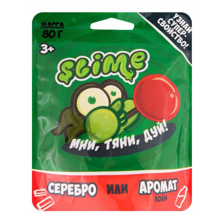 

Игрушка-антистресс Слайм с ароматом колы, Красный