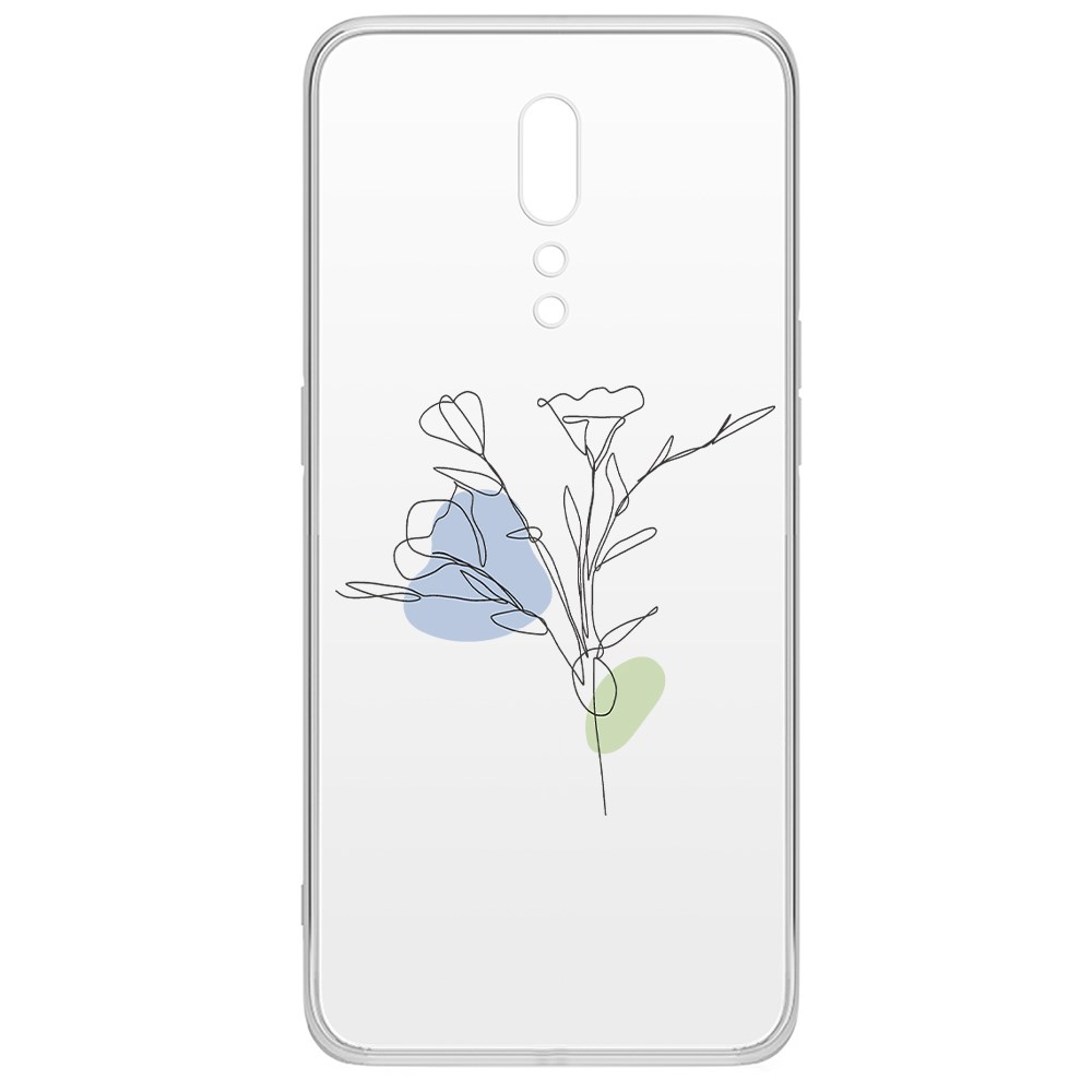 

Чехол-накладка Krutoff Clear Case Эустома для Oppo Reno Z