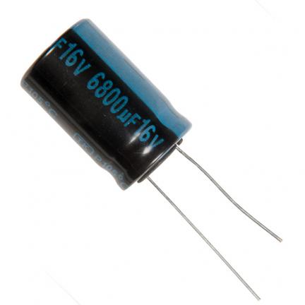 

Конденсатор электролитический 6800x16 (16x25) TK Jamicon 105C