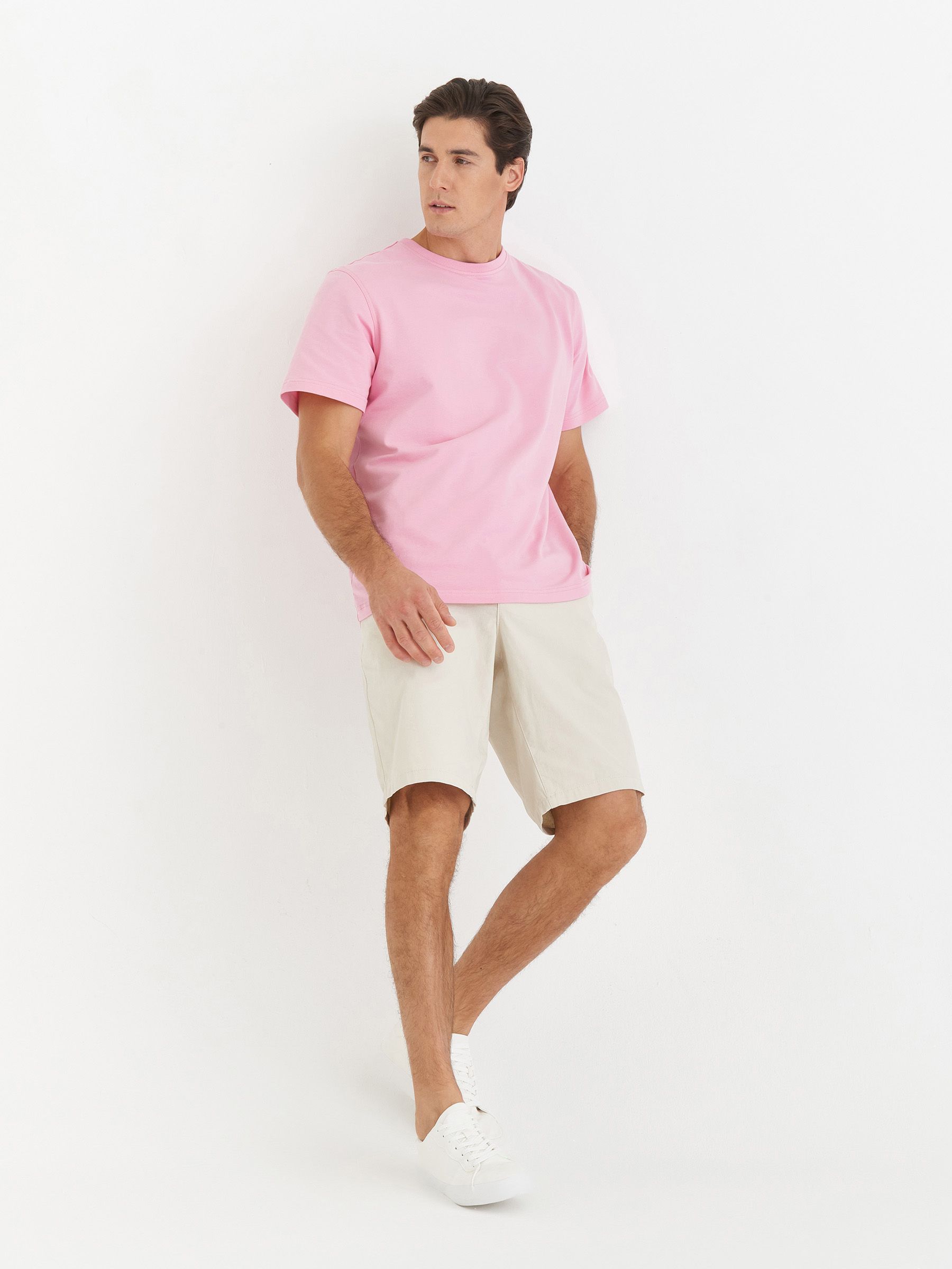 

Футболка мужская SMLXL wear U-база монохром розовая M, Розовый, U-база монохром