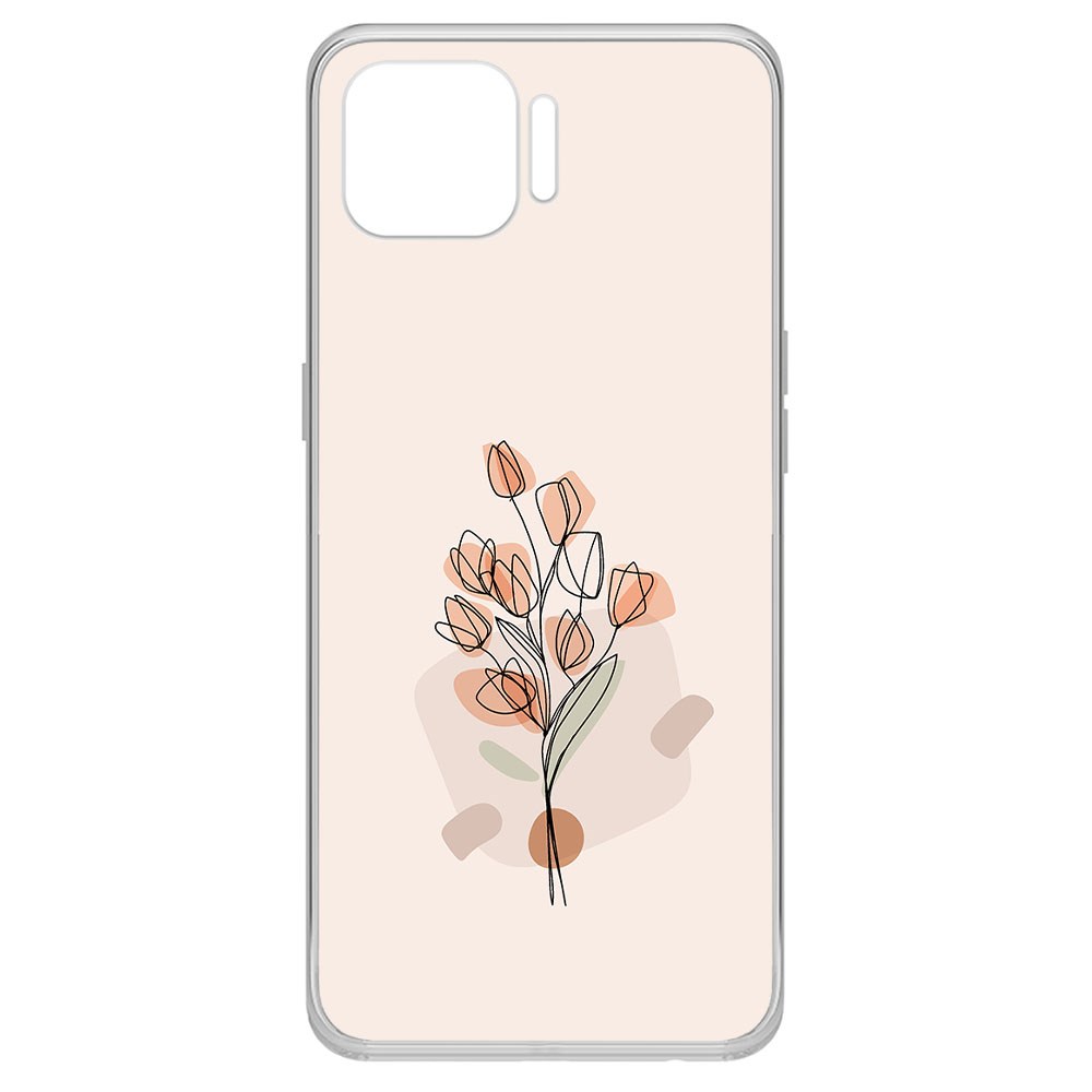 

Чехол-накладка Krutoff Clear Case Букет тюльпанов для Oppo Reno4 Lite