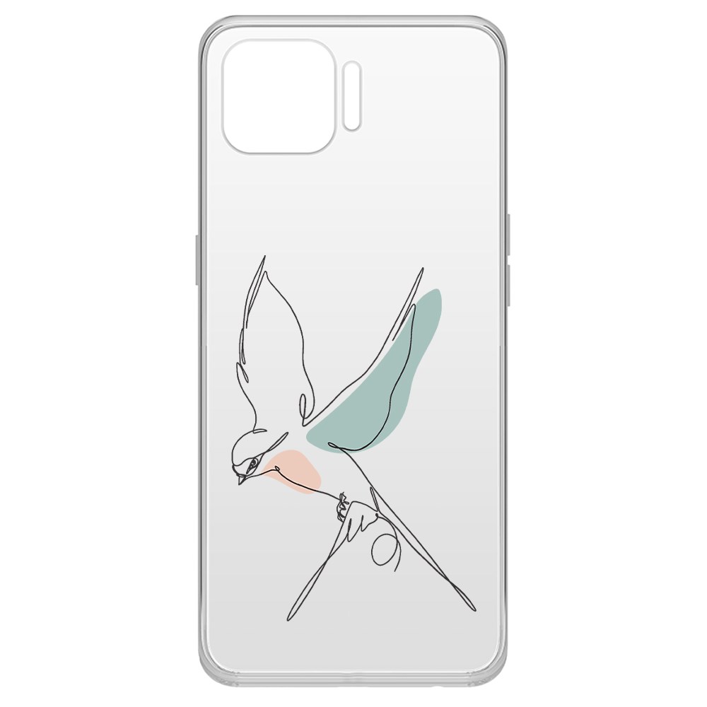 фото Чехол-накладка krutoff clear case полет для oppo f17 pro