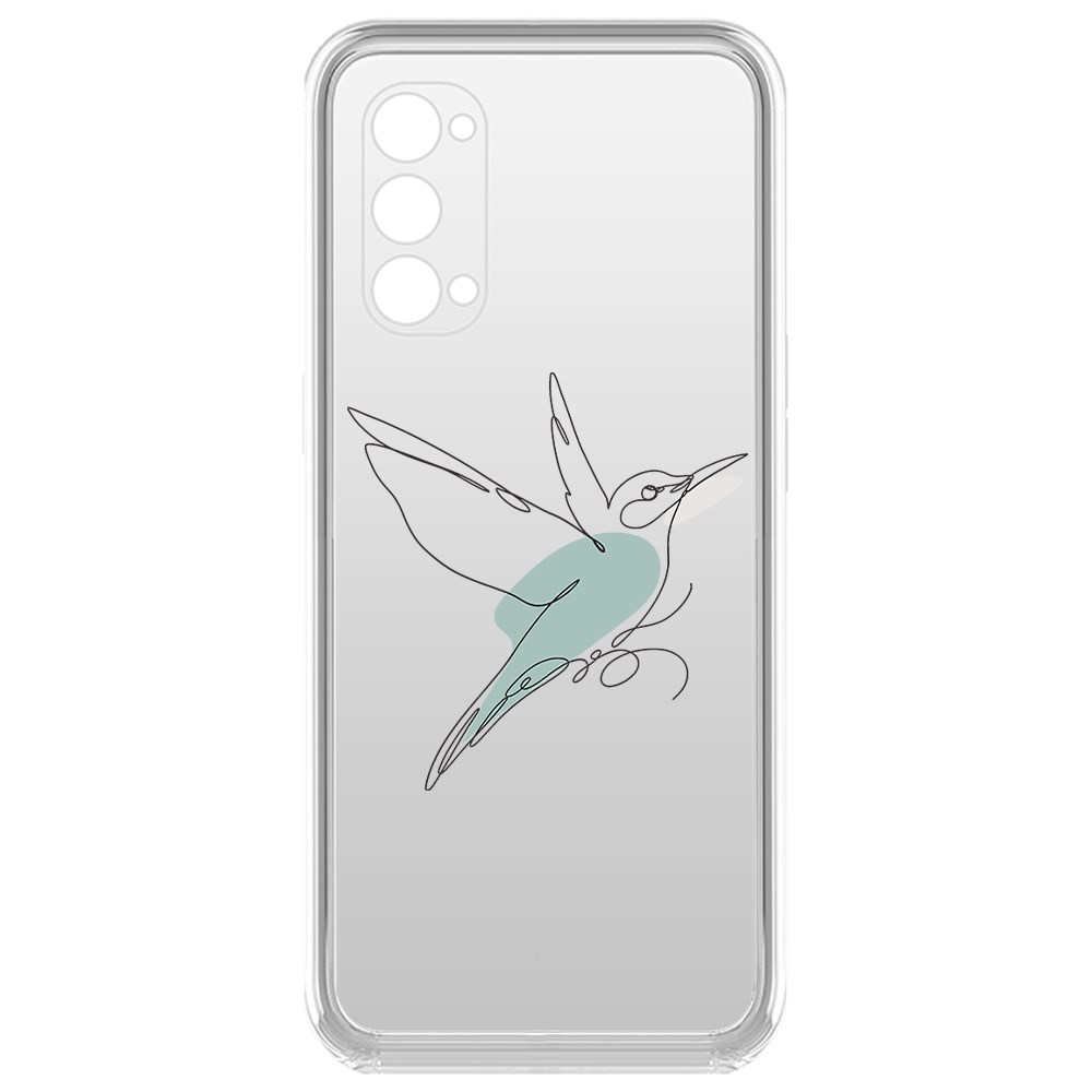 фото Чехол-накладка krutoff clear case легкость для oppo reno4 pro 5g