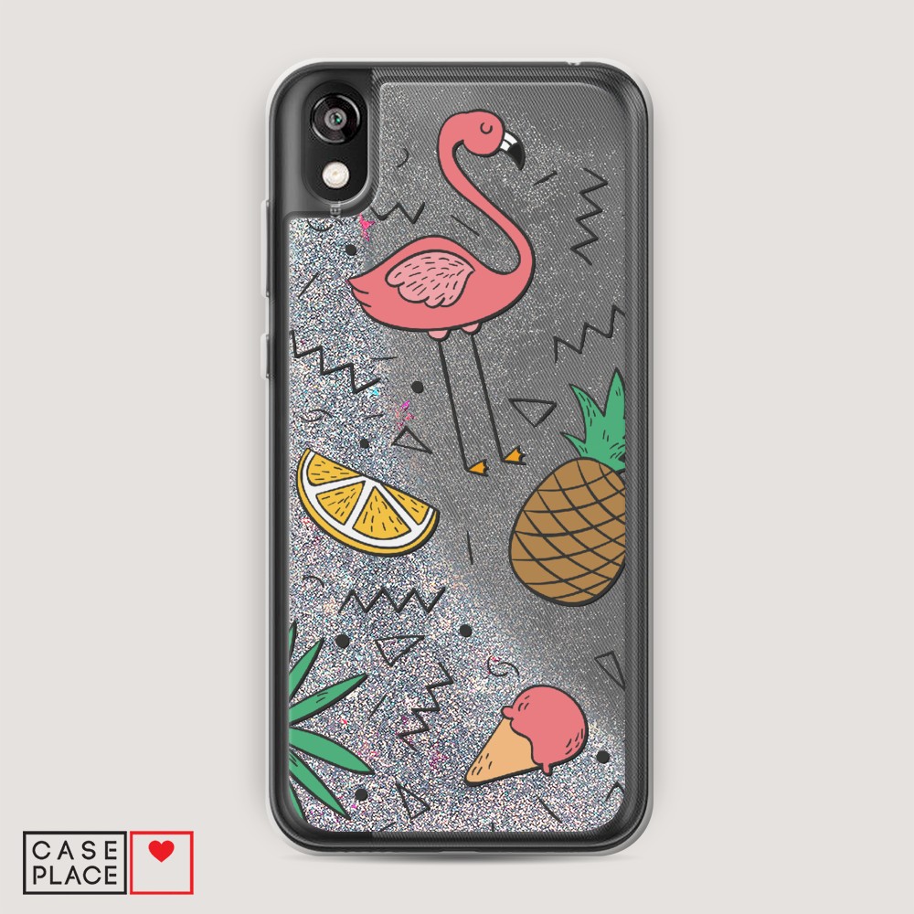 

Чехол Awog на Huawei Y5 2019/Honor 8S "Гавайский фон", Разноцветный, 69191-1