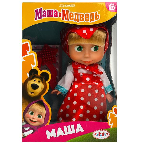 

Кукла Карапуз Маша и Медведь маша 15 см, без звука, аксессуары, 357884