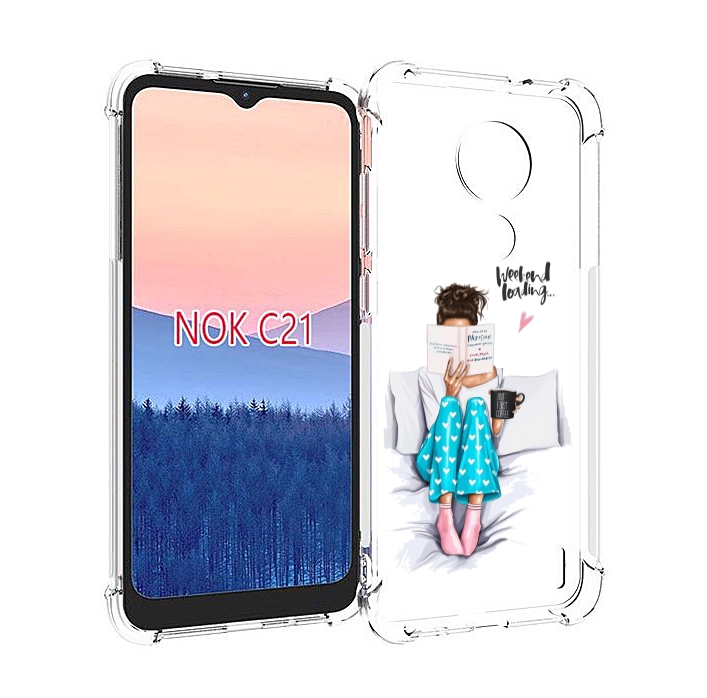 

Чехол MyPads Weekend-loading для Nokia C21, Прозрачный, Tocco