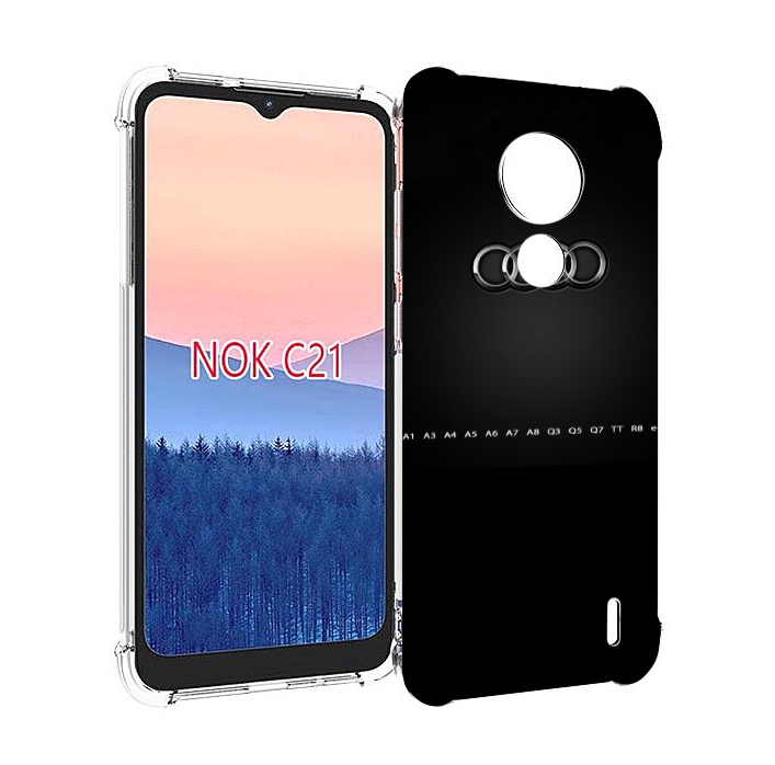 

Чехол MyPads audi 1 мужской для Nokia C21, Прозрачный, Tocco