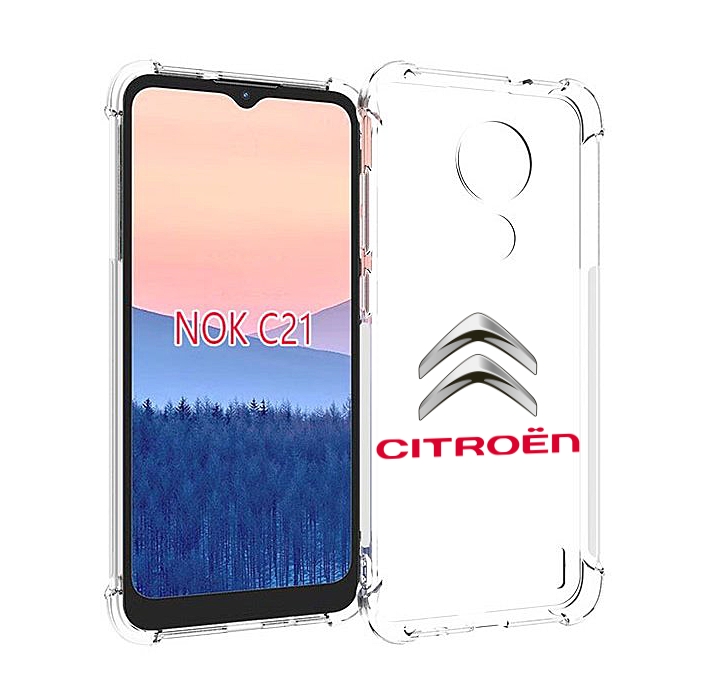 

Чехол MyPads citroen-3 мужской для Nokia C21, Прозрачный, Tocco