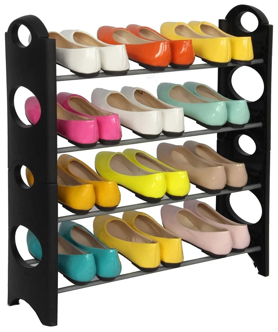 фото Стойка для обуви 4 tiers shoe rack 4 полки nobrand