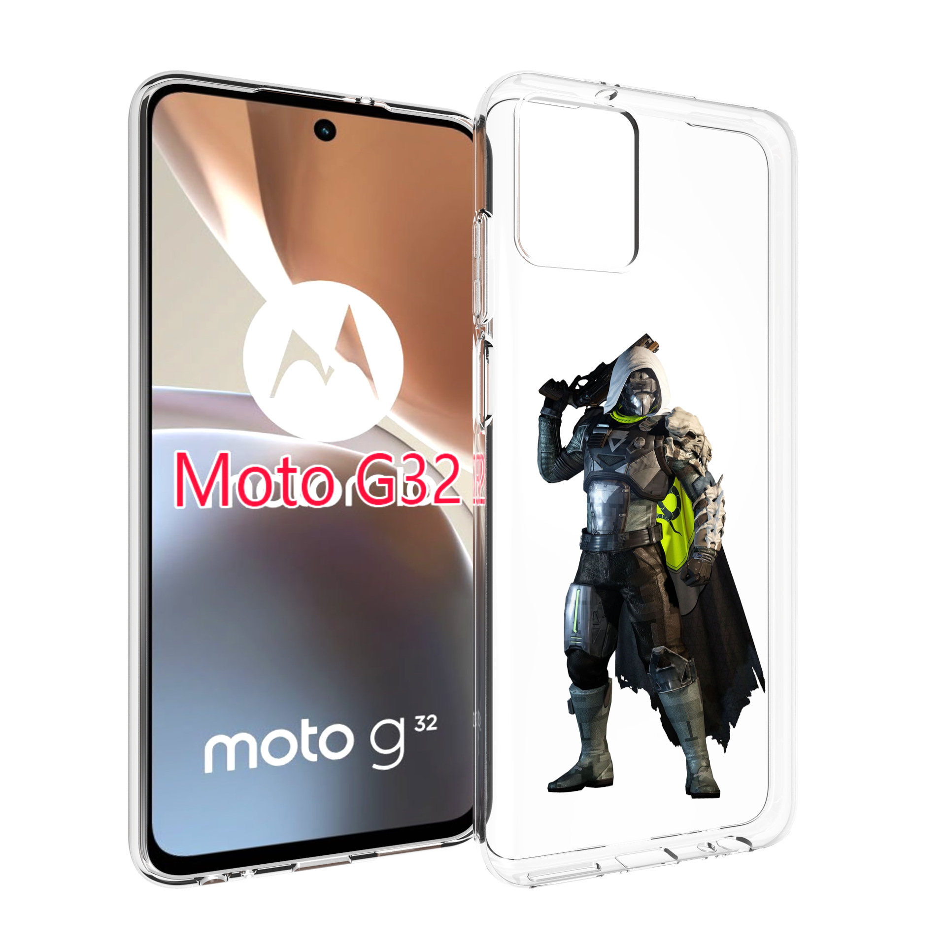 

Чехол MyPads destiny-2-hunter для Motorola Moto G32, Прозрачный, Tocco