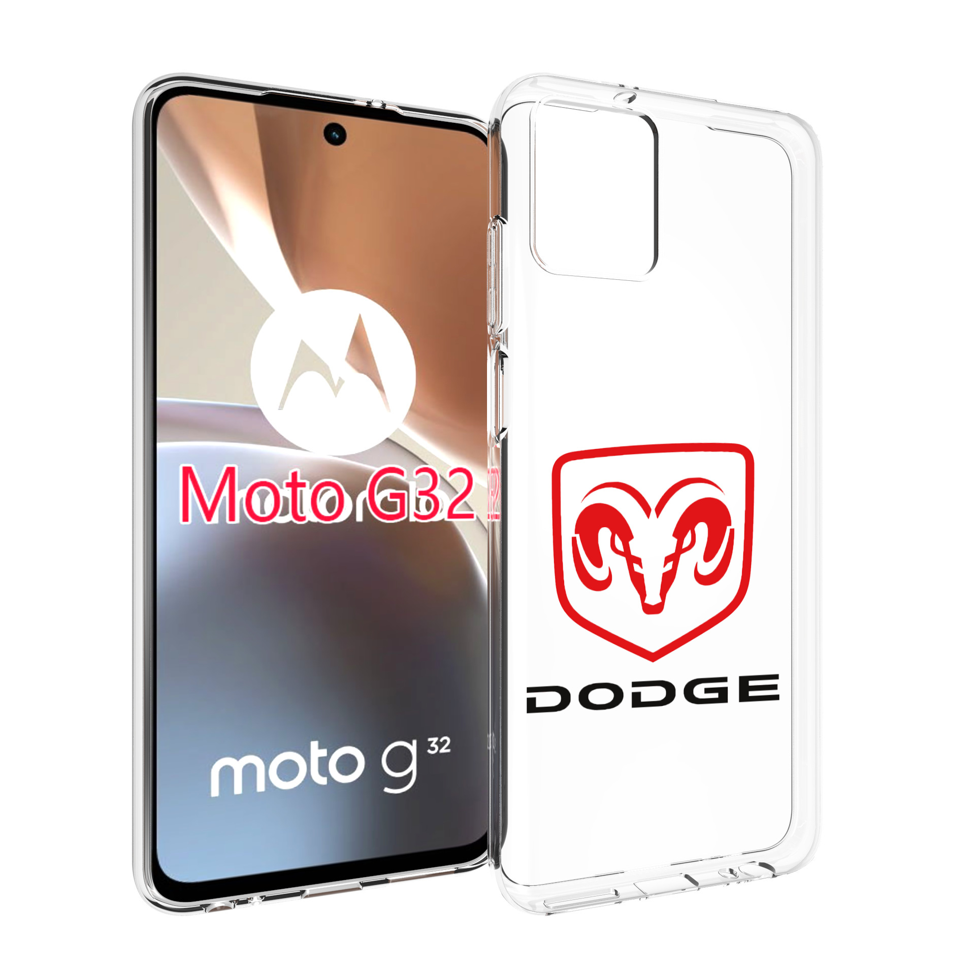 

Чехол MyPads dodge-2 мужской для Motorola Moto G32, Прозрачный, Tocco
